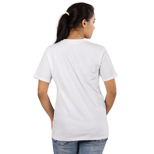 India Flag – White Round Neck T Shirt