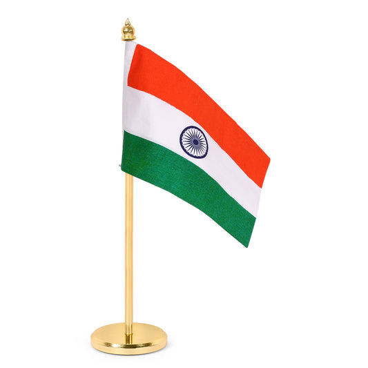 Big Indian National Flag Table Top