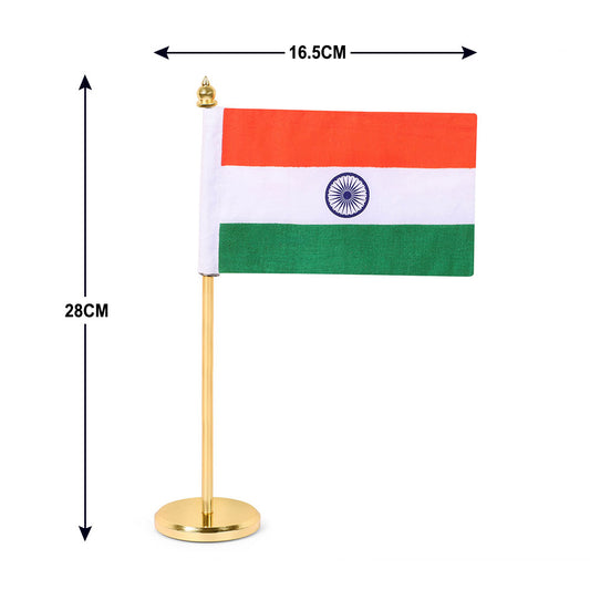 Big Indian National Flag Table Top